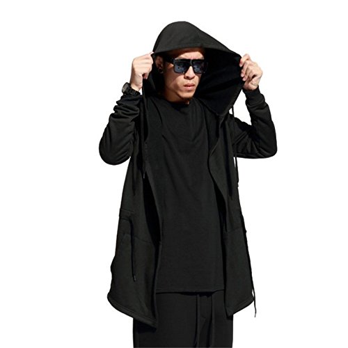 Men's Long Hoodie High Street Coat For The Spring and Autumn