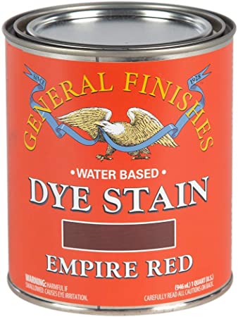 General Finishes Water Based Dye, 1 Quart, Empire Red