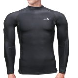 Compression Shirt Long Sleeve - Mens Cold Top Best for Gym Running Basketball