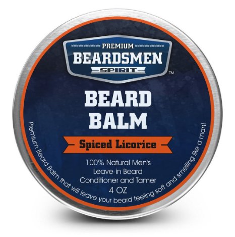 Beard Balm 4 oz - 50% Less Per Ounce - Twice The Size - Expert Crafted With 100% Natural Ingredients - Softens and Conditions Your Beard - Best Leave-In Beard Conditioner