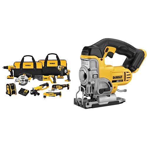 DEWALT DCK940D2 20V MAX Lithium Ion 9-Tool Combo Kit with DCS331B 20-Volt MAX Li-Ion Jig Saw  (Tool Only)