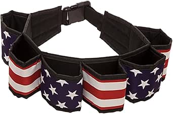 Bioworld USA Flag Americana Beverage Utility Six Pack Belt