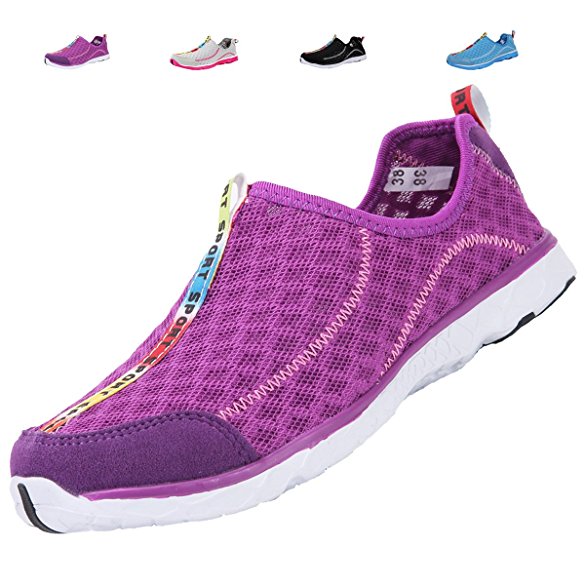 adituo Womens Water Shoes - Perfect For Aqua Water Sports - Mesh Quick Drying - Lightweight and Breathable