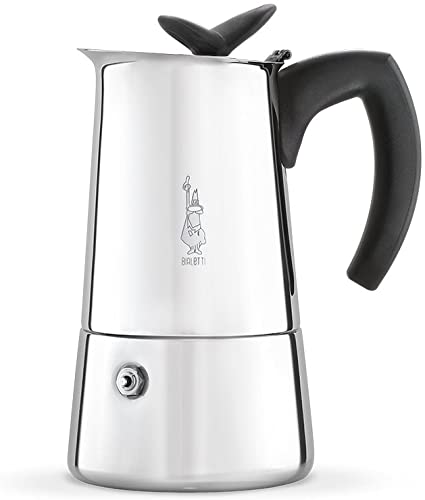 Bialetti Cafetière Musa Restyling 10tz, Steel, Black/Silver