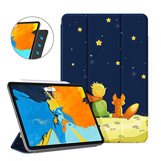 Ayotu Case for iPad Pro 11 Inch 2018,Strong Magnetic Ultra Slim Minimalist Smart Case with Auto Sleep/Wake,Support Cover's Back fold,Trifold Stand Cover for iPad Pro 11 Inch 2018,The Boy and Fox