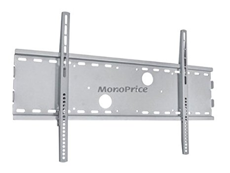 Monoprice Low Profile Wall Mount Bracket for LCD LED Plasma (Max 165Lbs, 30~63inch) - SILVER (No Logo)