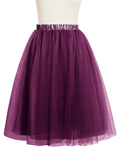Bridesmay Women Short Tulle Formal Skirt Prom Party Evening Gown Bridal Skirt