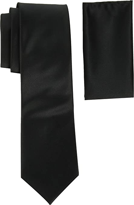 Stacy Adams Men's Satin Solid Tie Set