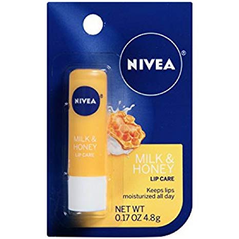 NIVEA A Kiss of Milk & Honey Natural Defense & Soothing Lip Care 0.17 oz
