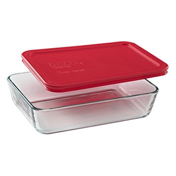 Pyrex Simply Store 3-Cup Rectangular Glass Food Storage Dish