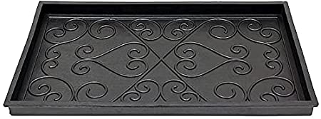 Achla Designs Scrollwork Rubber Boot Tray, Small (New - 24 inch L)