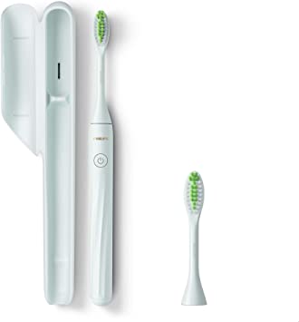 Philips One by Sonicare Battery Toothbrush with Two Brush Heads, Mint, BD8303/AZ