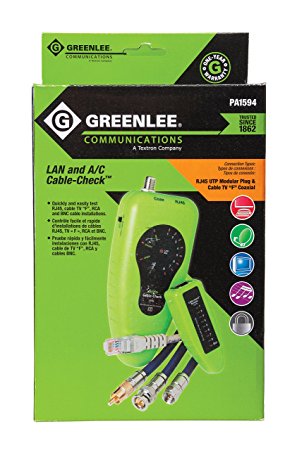 Greenlee Communications 1594 Cable Check LAN and A/V for The Smart Home