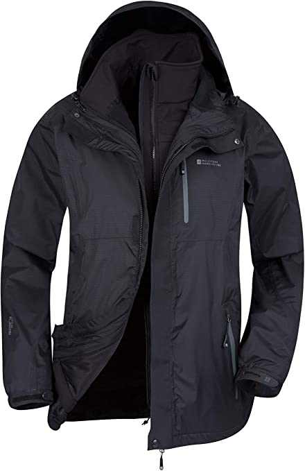 Mountain Warehouse Bracken Mens 3 in 1 Waterproof Triclimate Jacket