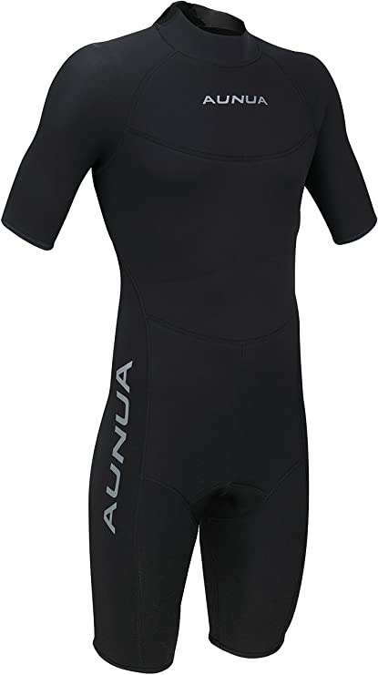 Aunua Men's 3mm Premium Neoprene Shorty Wetsuits Canoeing Diving Suit