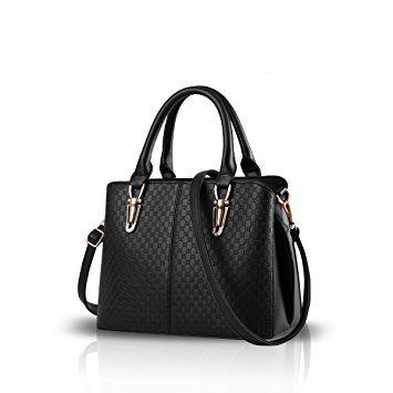 Nicole&Doris 2016 fashion trend female handbag large bag retro handbags casual shoulder bag Messenger bag for women(Black)