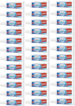 Crest Kids Cavity Protection Toothpaste, Sparkle Fun, Travel Size 0.85 oz (24g) - Pack of 36