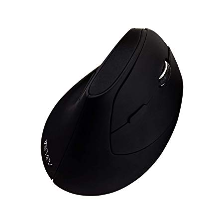 V7 MW500 Vertical Ergonomic 6-Button Wireless Optical Mouse with Adjustable DPI - Black