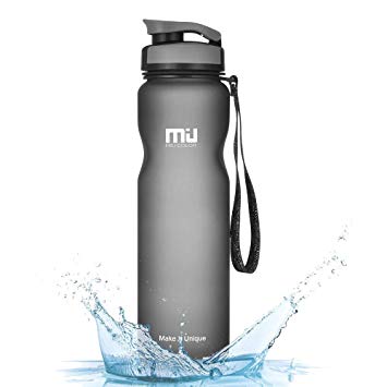 MIU COLOR Sport Water Bottle-36oz (1L) Leak Proof BPA Free Tritan Eco-Friendly Plastic Break-Resistant Outdoor Water Bottle for Sporting Yoga Cycling Camping and Traveling