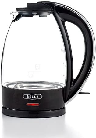 BELLA 7-Cup German Schott Glass Electric Kettle with 360 Removable Base