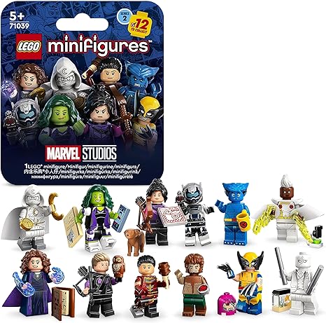 LEGO 71039 Marvel Series 2 Mini Figures, 1 of 12 Iconic Disney  Characters to Collect in Each Bag Including Wolverine, Hawkeye, She-Hulk, Echo and More (1 Piece - Style Randomly)