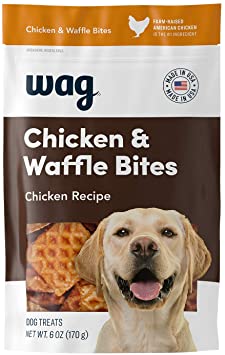 Amazon Brand - Wag Treats, Chicken and Waffle Bites