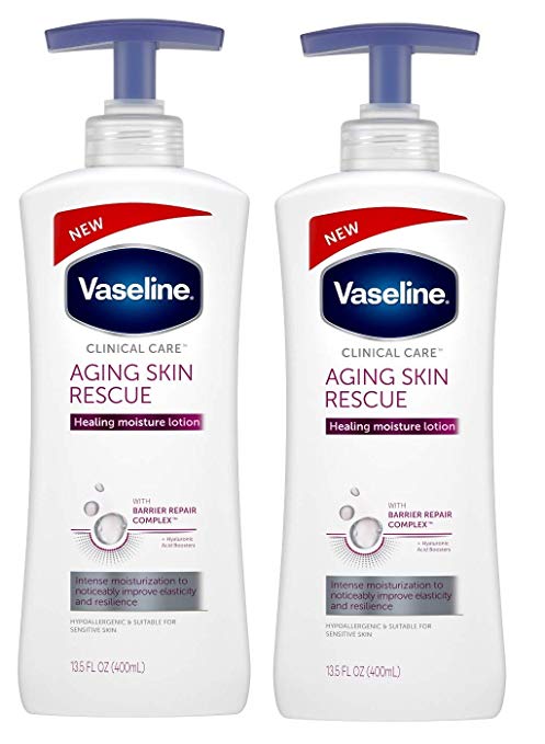NEW Aging Skin Rescue Hand And Body Lotion 13.5 FL OZ (400ml) - 2-PACK