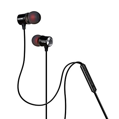 PLEXTONE Series X39M Universal Sports HiFi Metal Magic Sound 3.5mm Headphone,In-Ear Rich Bass Earbuds with Mic and Remote.Apply to Almost all System Smartphones , Computers , tablets. (Black)