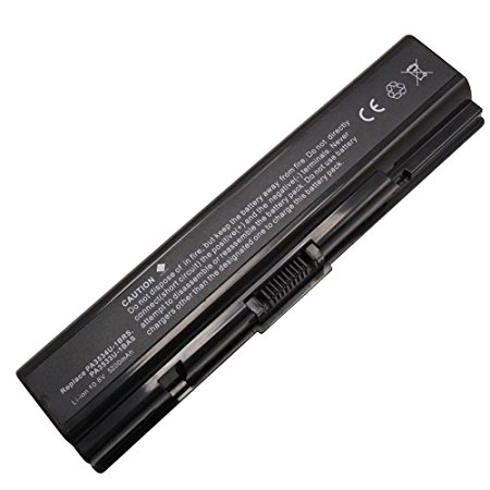 Bay Valley Parts New Laptop Battery for Toshiba Satellite PA3534U-1BRS L305 L505 A200 A205 A300 A305 A505 L455 L500 L505D [6-cell 5200mah/56wh】