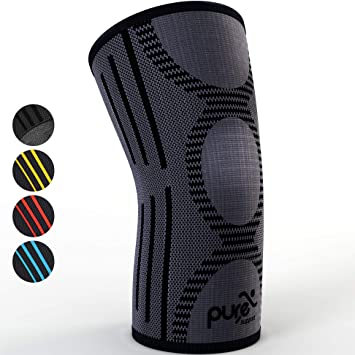 Knee Brace Compression Sleeve Support | Patella Stabilizer for Meniscus Tear | Arthritis Pain for Running | Crossfit | Sports | Women | Man