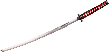 BladesUSA SW-68 Series Samurai Sword with Cord-Wrapped Handle, Wood Scabbard, 40-Inch Overall