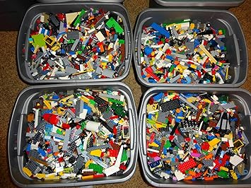 LEGO One Pound ~ Small and Medium Sized Blocks, Bricks, Misc Parts Blocks Pieces ~Random Wholesale Bulk Bricks ~ Clean ~ Quality