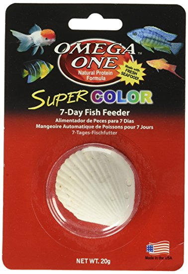 Omega One Super Color 7 Day Fish Feeder, 20 g.