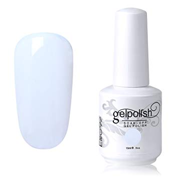 Elite99 Gel Nail Polish Soak Off UV LED Gel Lacquer Nail Art Manicure Varnish 15ml French White 1323