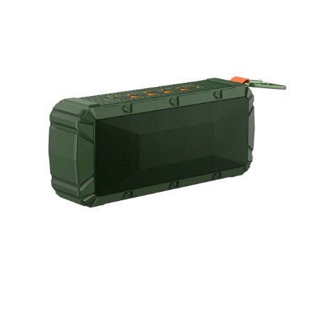 Tonicstar Bluetooth Speaker Outdoor Wireless Portable Speakers Subwoofer IPX6 Waterproof Wireless Stereo Sound Army Green