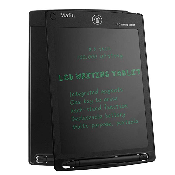 mafiti 8.5 Inch BlLCD Writing Tablet Scribbling Pad   Stylus Smart Paper for Drawing eWriter Ages 3  (Black)