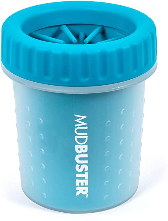 Dexas MudBuster Portable Dog Paw Cleaner, Small, Blue