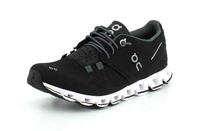 On Running Womens Cloud Black/White Running Shoe - 10