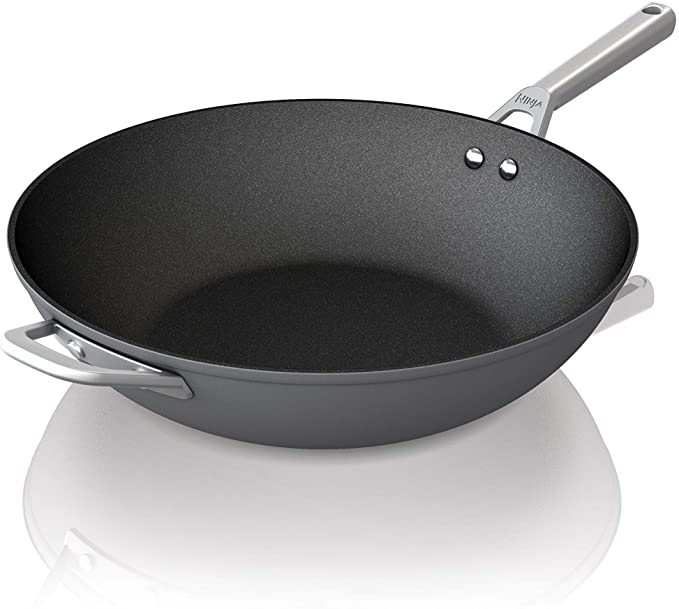 Ninja C30928 Foodi NeverStick Premium Hard-Anodized, 11-Inch Wok, Slate Grey