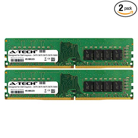 A-Tech 16GB Kit (2 x 8GB) for Dell Inspiron 3470 T3470 3670 T3670 5675 T5675 5676 T5676 5680 T5680 Desktop Computer Memory Ram Modules
