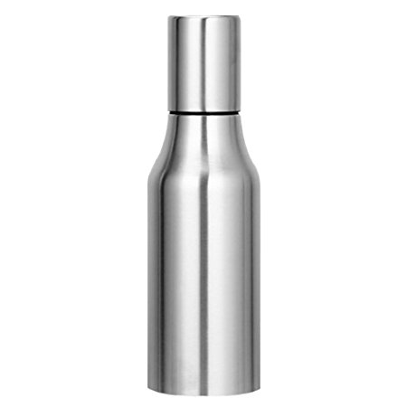 Oil & Vinegar Dispenser - WeHome Stainless Steel Olive Oil/Vinegar/Sauce Cruet,Essential Oil Bottle Edible Oil Container Pot,25 oz/750ML,Leak-proof with Pouring Spout