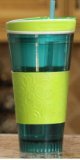 Snackeez Travel Cup Snack Drink in One Container GreenBlue