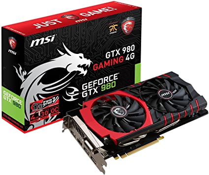 MSI NVIDIA GTX 980 4 GB PCI Express 256 Bit Gaming Graphics Card