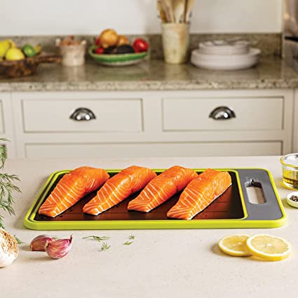 JML Fast Thaw 4-in-1 Chopping Board - The fast-defrosting chopping board that?s also a knife honer and spice grinder