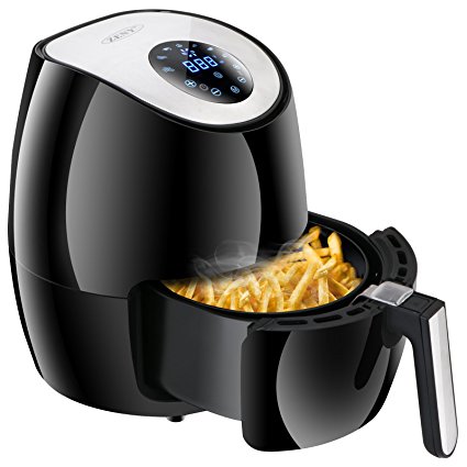 ZENY Electric Air Fryer Oil Free Digital Touch Screen Control Cooking w/ Temperature and Time Control, Auto Shut-off & Timer