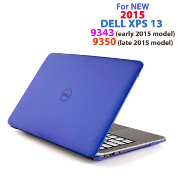 Blue iPearl mCover Hard Shell Case for 133 Dell XPS 13 9343  9350 modelreleased after Jan 2015 not fitting older L321X  L322X  9333 model released before Jan 2015 Ultrabook laptop - BLUE