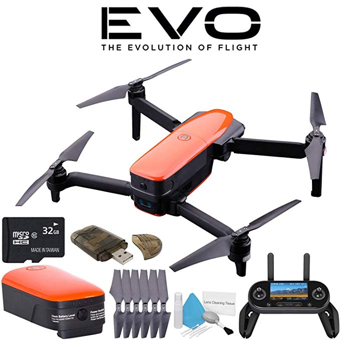 Autel Robotics EVO Quadcopter   32GB microSDHC Card   Card Reader   Deluxe Cleaning Kit Bundle