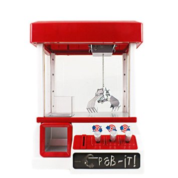Candy Grabber, WOLFBUSH Grab-it Coin Operated Candy Grabber Desktop Doll Candy Catcher Crane Machine SLW-852 - Red