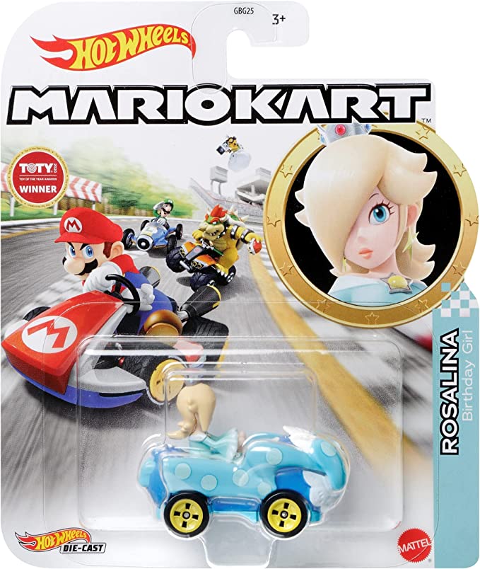 Hot Wheels Mario Kart Rosalina Birthday Girl diecast