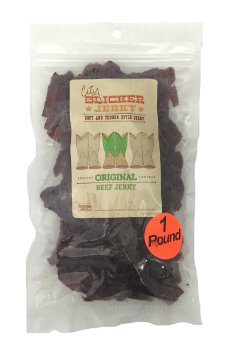 Original Soft and Tender Style Bulk Beef Jerky - 1 POUND BEEF JERKY BAG - High Protein Jerky - Healthy Lean Meat Snack - Try Our Best Tasting Soft Beef Jerky - 16 oz.